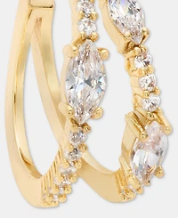 Givenchy Cubic Zirconia Split Hoop Earrings