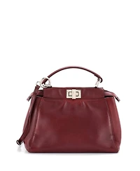 Pre-Owned Fendi Mini Peekaboo Bag Leather