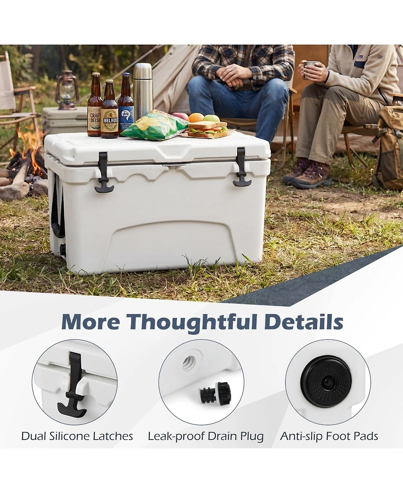 Sugift 45 Quart Portable Hard Cooler with Long Lasting Insulation