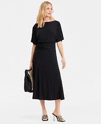 I.n.c. International Concepts Women's Elbow-Sleeve Knit Midi Dress, Macy's Exclusive