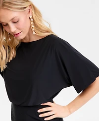 I.n.c. International Concepts Women's Elbow-Sleeve Knit Midi Dress, Macy's Exclusive