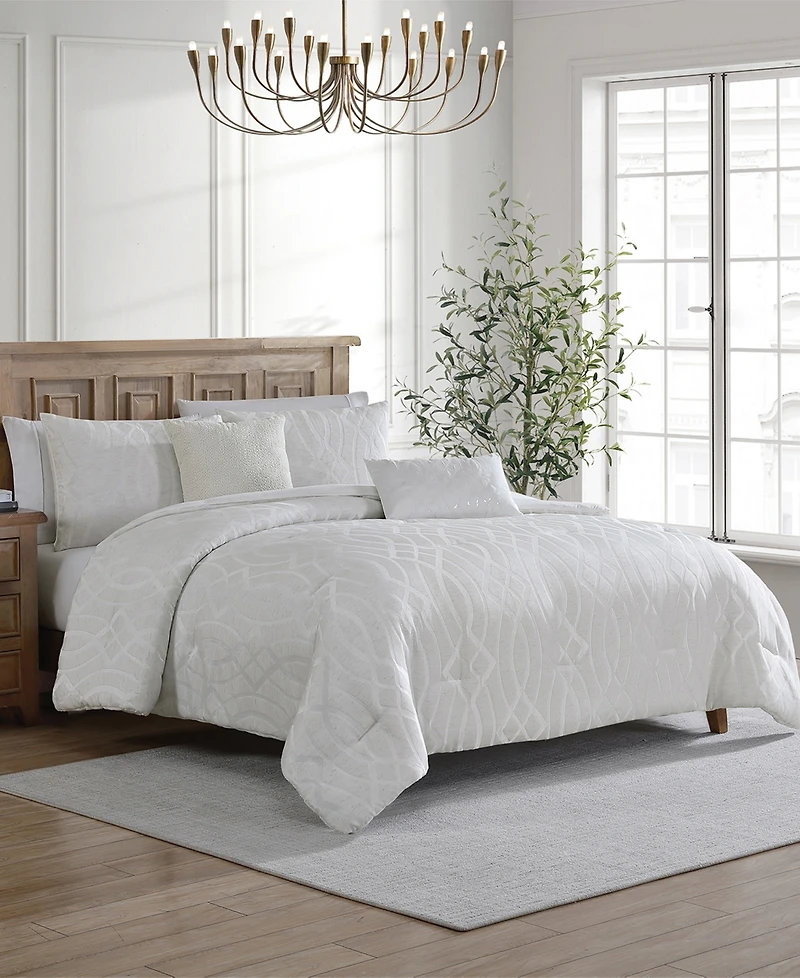 Vcny Home Trellia Trellis Jacquard 5-Pc. Comforter Set, Queen