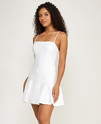 B Darlin Juniors' Sleeveless Square Neck Mini Dress