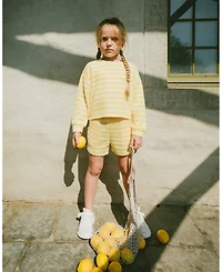 Deux par Deux Big Girl's Striped Shorts