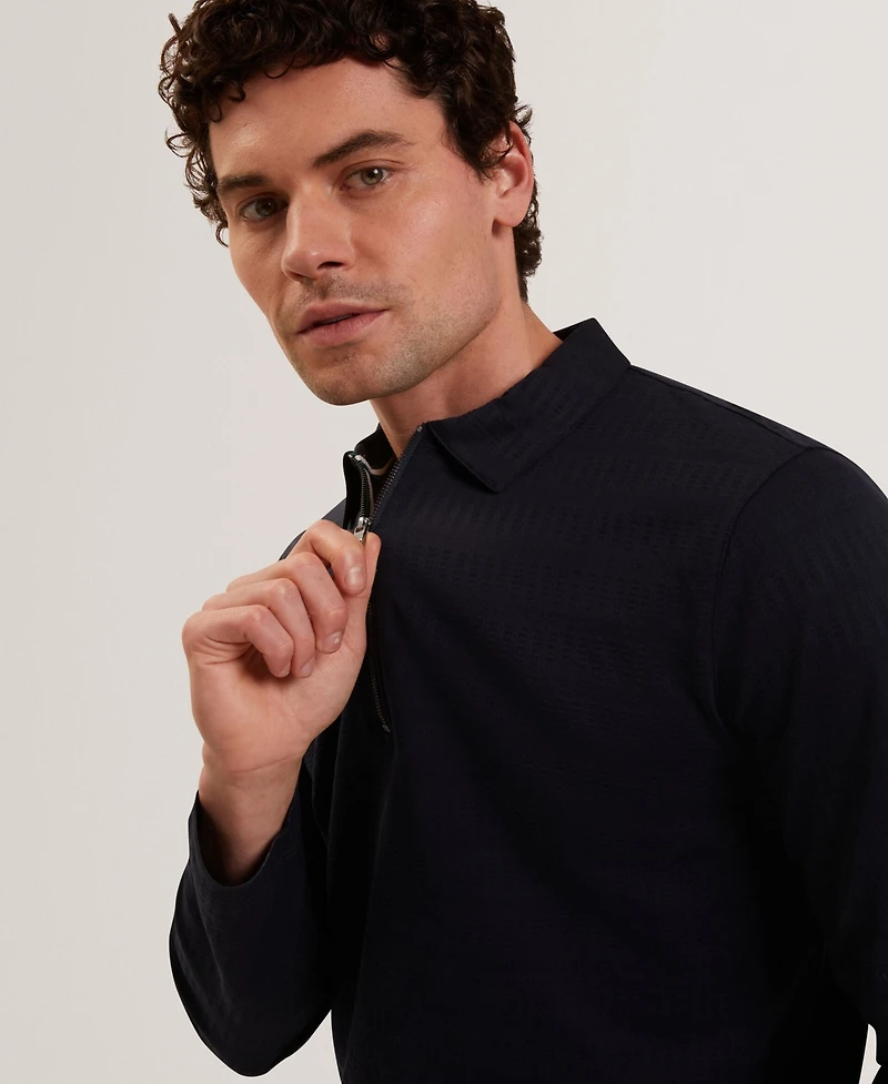 Ted Baker Men's Long-Sleeve Polo Shirt