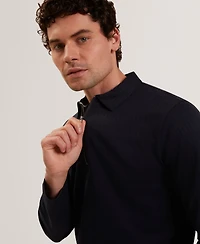 Ted Baker Men's Long-Sleeve Polo Shirt