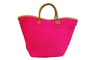 Sawa Sawa Harvest Glow Handmade Sisal Straw Medium Tote Purse