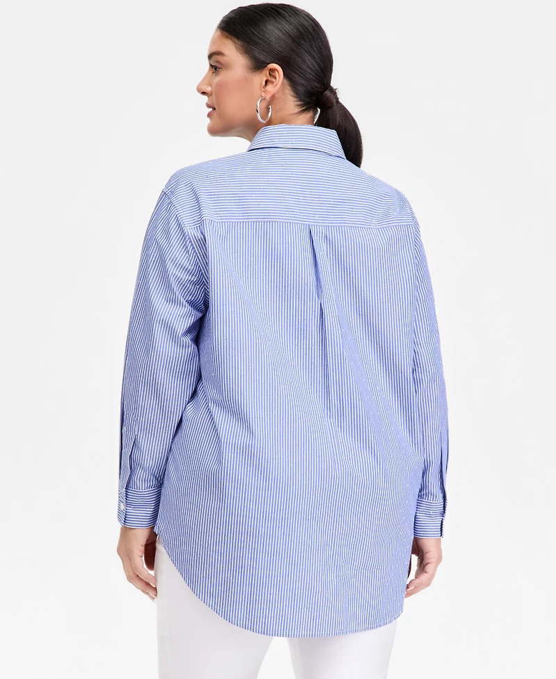 I.n.c. International Concepts Plus High Low Shirt, Macy's Exclusive