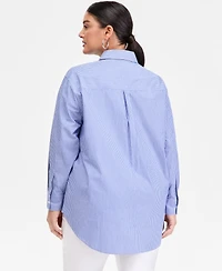 I.n.c. International Concepts Plus High Low Shirt, Macy's Exclusive