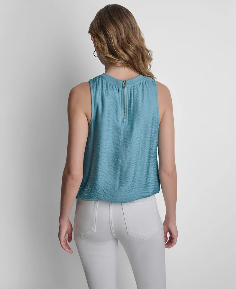 Dkny Women's Sleeveless Twinkle Bubble Tank Top