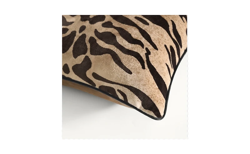 Bronze Tiger Pillow 22"
