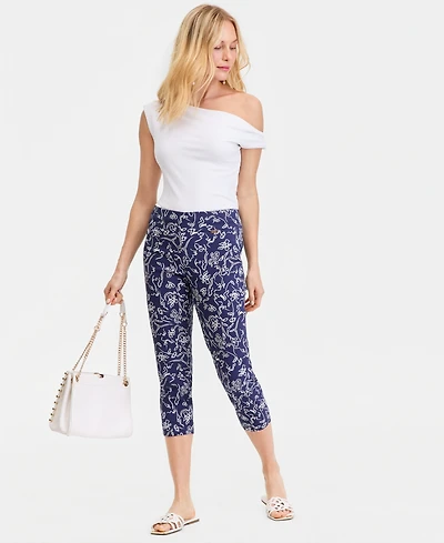 I.n.c. International Concepts Women's Printed Capri Pants, Macy's Exclusive