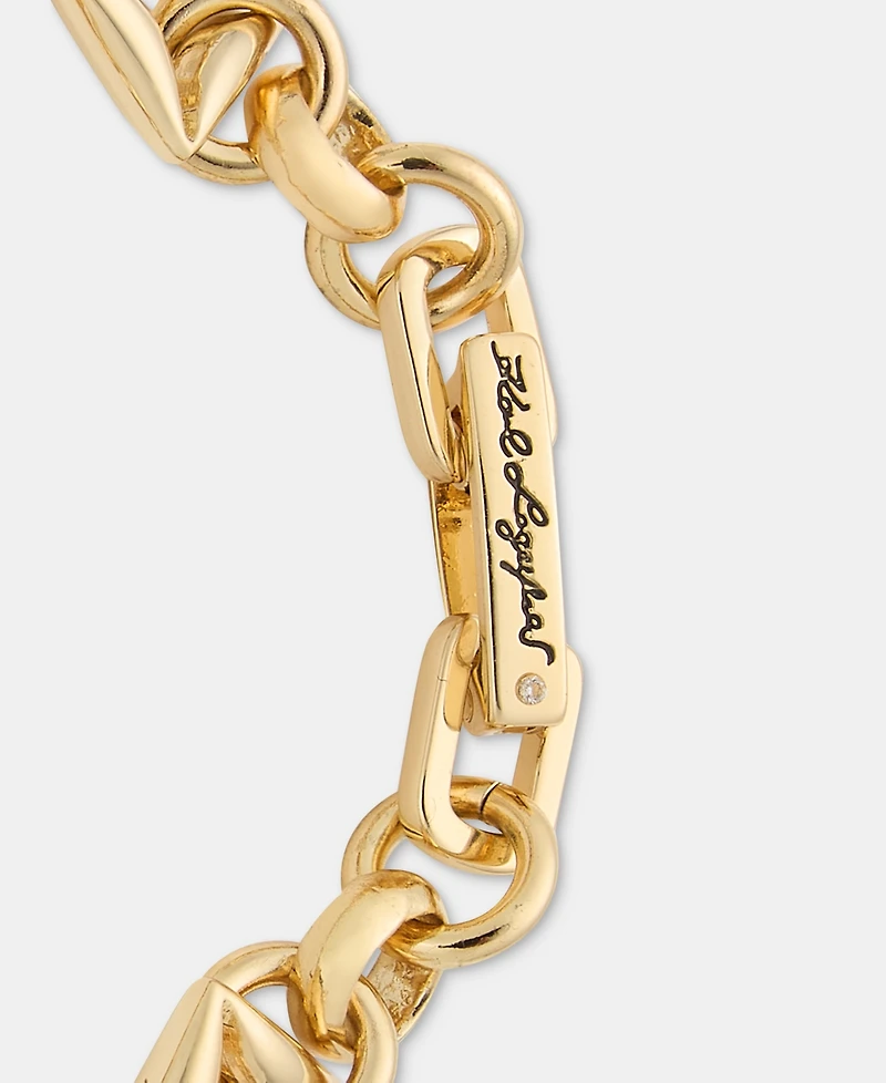 Karl Lagerfeld Paris Puffy Geometric Link Flex Bracelet