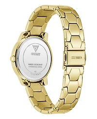 Guess Women's Gold-Tone Stainless Steel Watch, 34mm