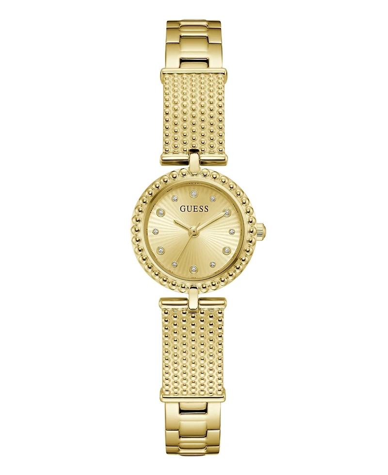 Guess Women's Gold-Tone Stainless Steel Watch, 24mm