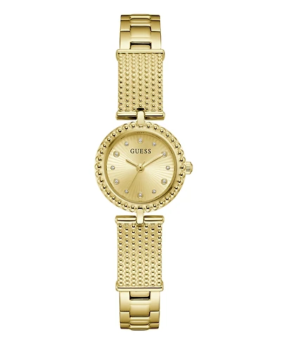 Guess Women's Gold-Tone Stainless Steel Watch, 24mm