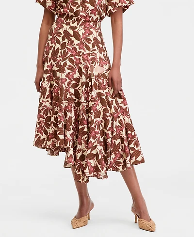 I.n.c. International Concepts Women's Asymmetrical Tiered Skirt, Macy's Exclusive