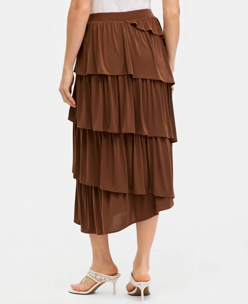 I.n.c. International Concepts Women's Tiered Midi Skirt, Macy's Exclusive