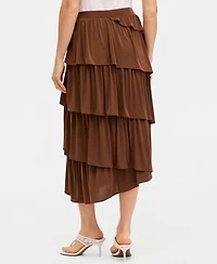 I.n.c. International Concepts Women's Tiered Midi Skirt, Macy's Exclusive