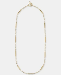 Lauren Ralph Lauren Imitation Pearl & Bar 20" Strand Necklace