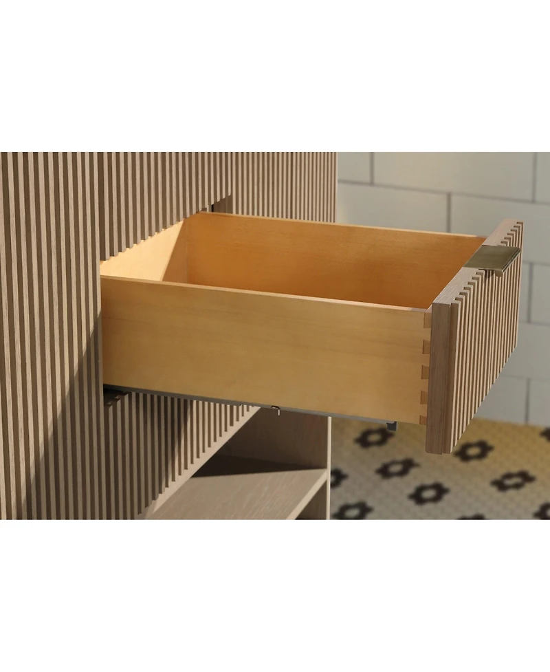 Ari Bath, San Diego 55" Freestanding Vanity, Oak Finish