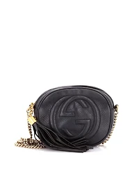 Pre-Owned Gucci Mini Soho Chain Bag Leather