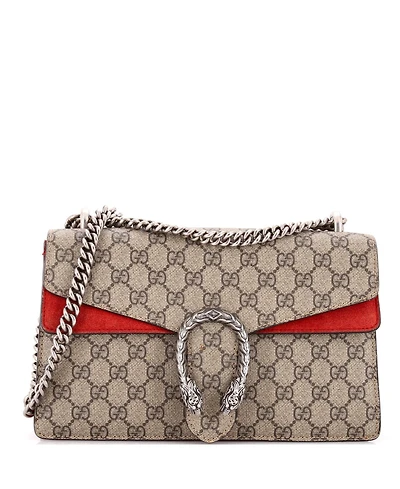 Pre-Owned Gucci Small Dionysus Bag Gg Coated Canvas