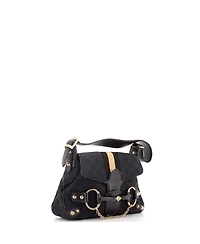 Pre-Owned Gucci Mini Horsebit Web Flap Shoulder Bag Gg Canvas