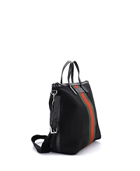 Pre-Owned Gucci Medium Web Zip Tote Techno Canvas