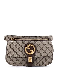 Pre-Owned Gucci Blondie Flap Pocket Belt Bag Gg Coated Canvas