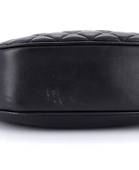 Pre-Owned Versace Medusa Half Moon Bag Quilted Leather