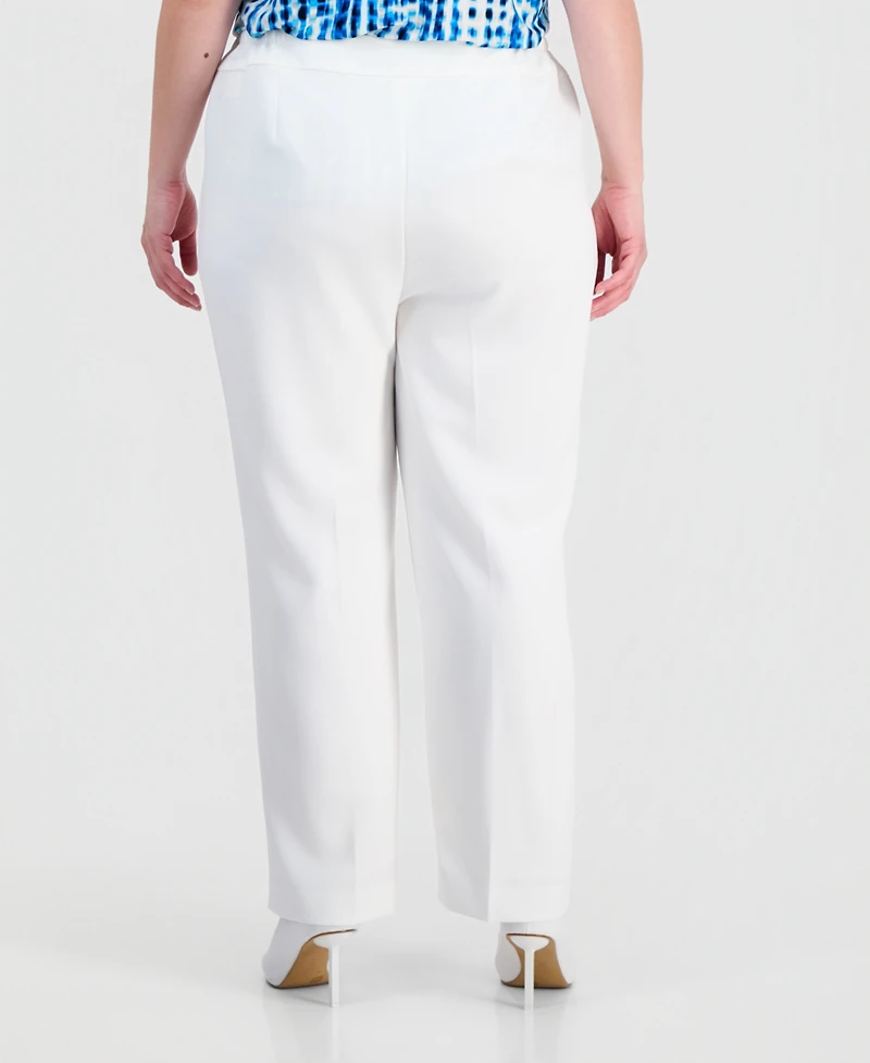 Kasper Plus Ava Straight-Leg Pants
