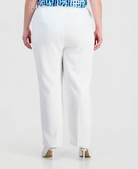 Kasper Plus Ava Straight-Leg Pants