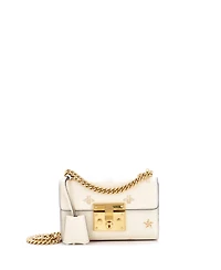 Pre-Owned Gucci Small Padlock Shoulder Bag Printed Leather