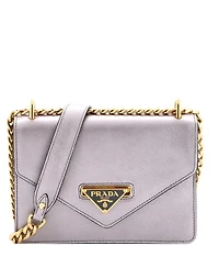 Pre-Owned Prada Small Envelope Flap Chain Shoulder bag Saffiano Leather
