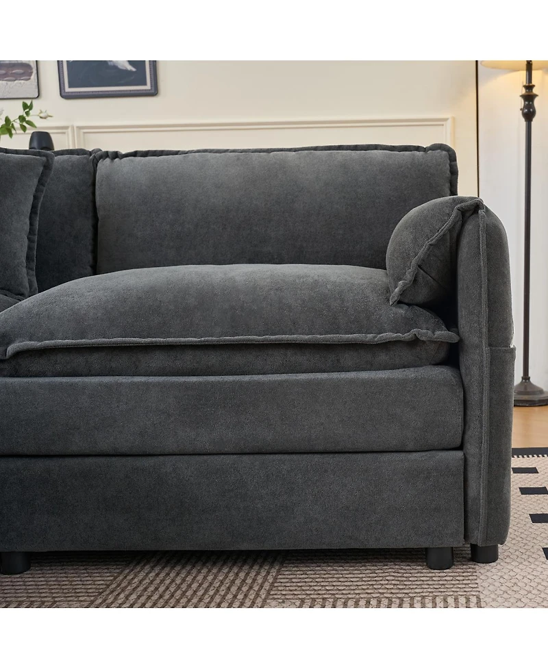 Streamdale Furniture Chenille Modular Sofa Ultimate Comfort, Customizable, Modern Design