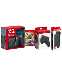 Nintendo Switch 2 Console with Super Mario Party Jamboree, Pro Controller and Protective Case Bundle
