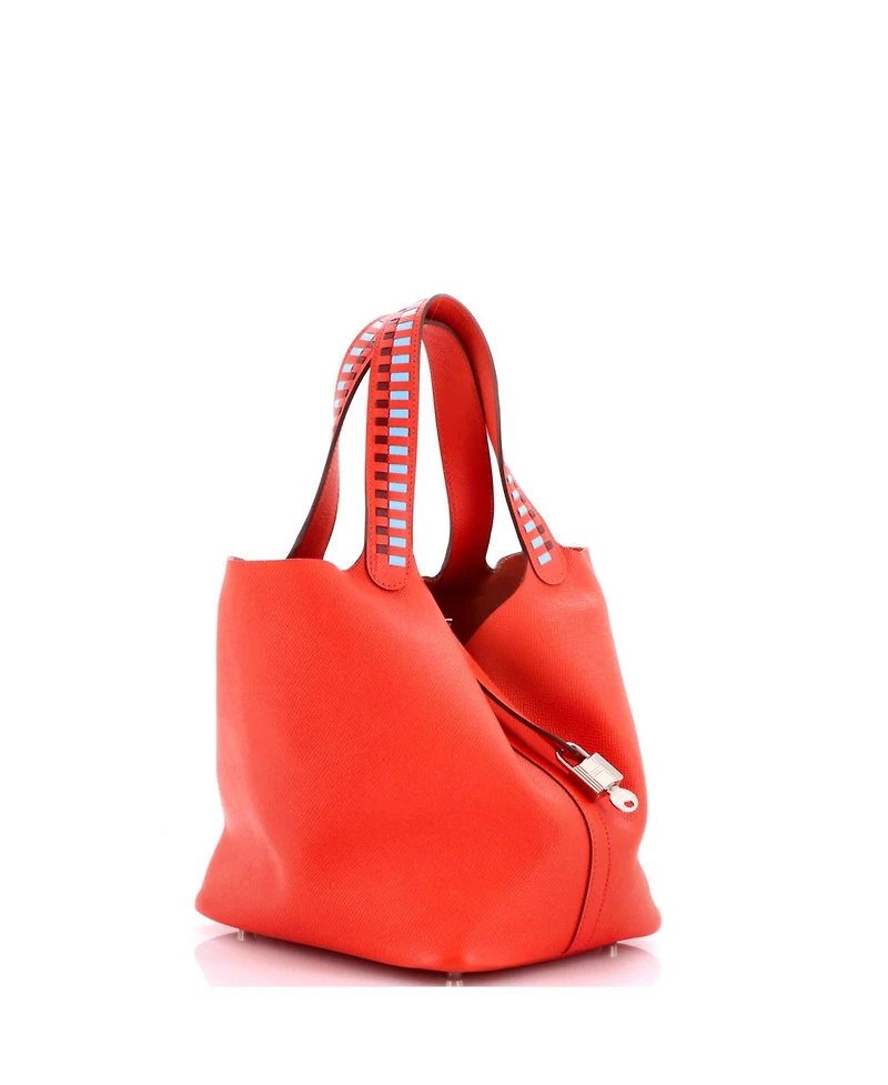 Pre-Owned HERMES Mm Picotin Lock Bag Tressage Epsom