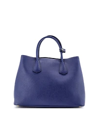 Pre-Owned Prada Medium Cuir Double Tote Saffiano Leather