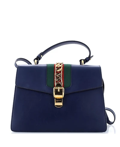 Pre-Owned Gucci Medium Sylvie Top Handle Bag Leather