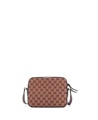 Pre-Owned Gucci Small Horsebit 1955 Flap Pocket Camera Bag Gg Canvas and Leather