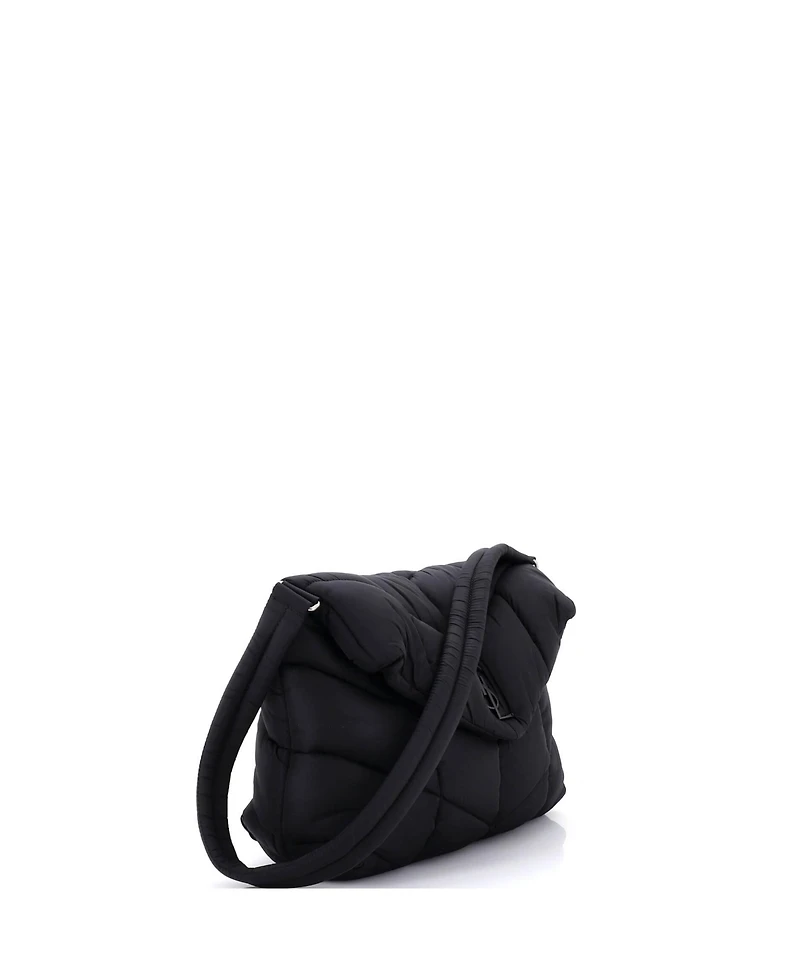 Pre-Owned Saint Laurent Loulou Puffer Messenger Bag Quilted Econyl