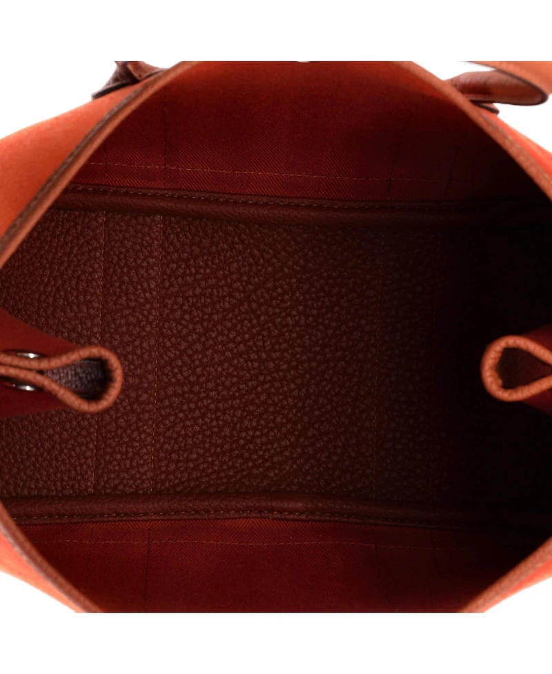 Pre-Owned HERMES Garden Party Tote Toile and Leather