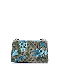 Pre-Owned Gucci Small Dionysus Bag Embroidered Printed Gg Coated Canvas