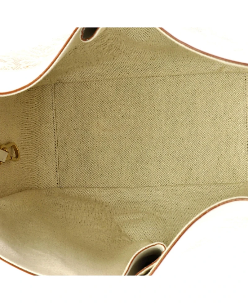 Pre-Owned Loewe Small Hammock Bag Leather and Anagram Jacquard