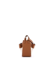 Pre-Owned Loewe Mini Hammock Bag Leather and Anagram Jacquard