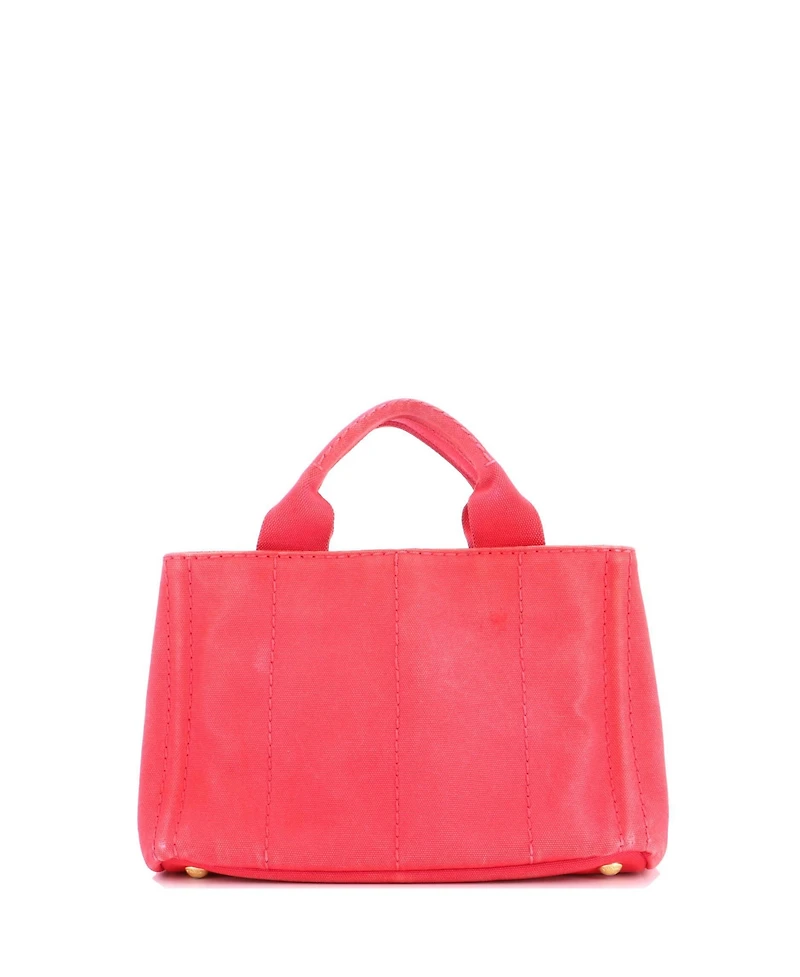 Pre-Owned Prada Mini Canapa Tote Canvas
