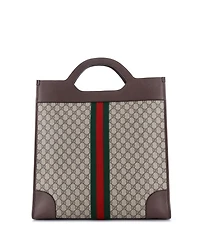 Pre-Owned Gucci Large Ophidia Cut Out Handle Tote Gg Coated Canvas