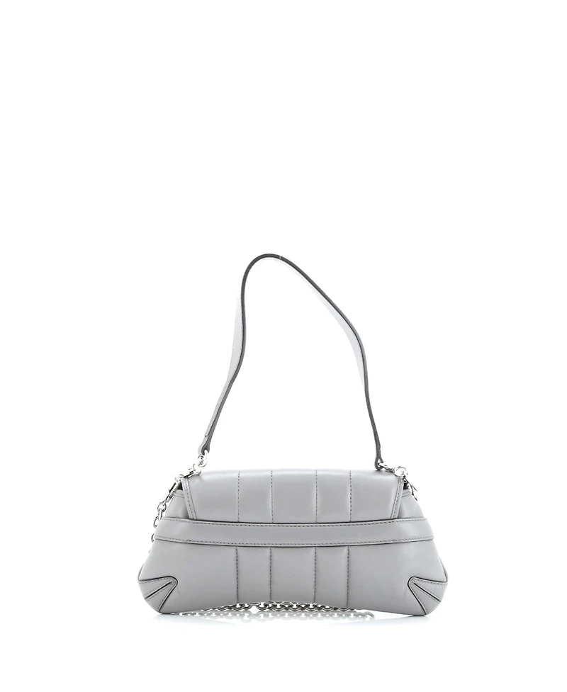 Pre-Owned Gucci Small Horsebit Chain Shoulder Bag Vertical Quilted Leather