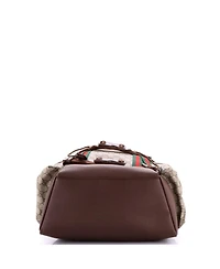 Pre-Owned Gucci Skateboard Backpack Gg Coated Canvas